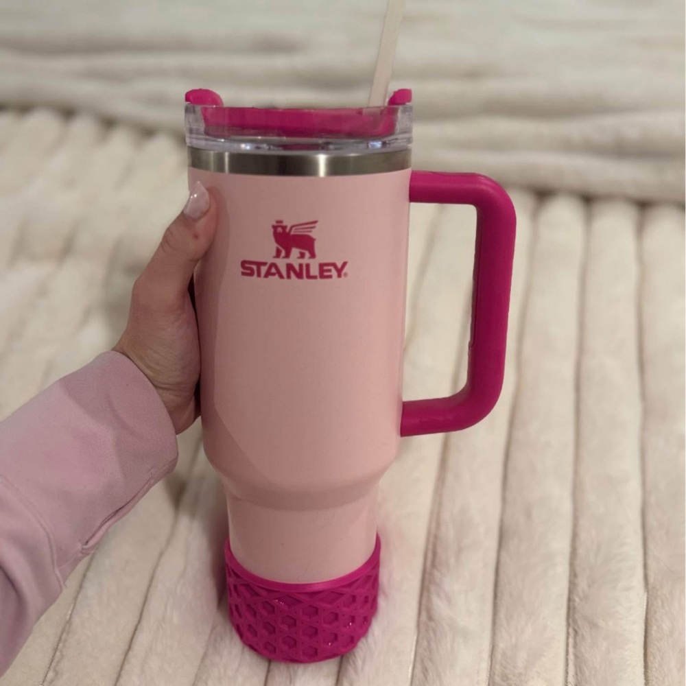 Limited Edition Stanley Pink Tumbler with Handle & accessories
